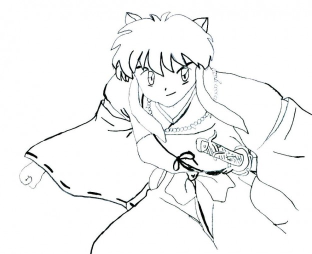 Printable Inuyasha Coloring Pages