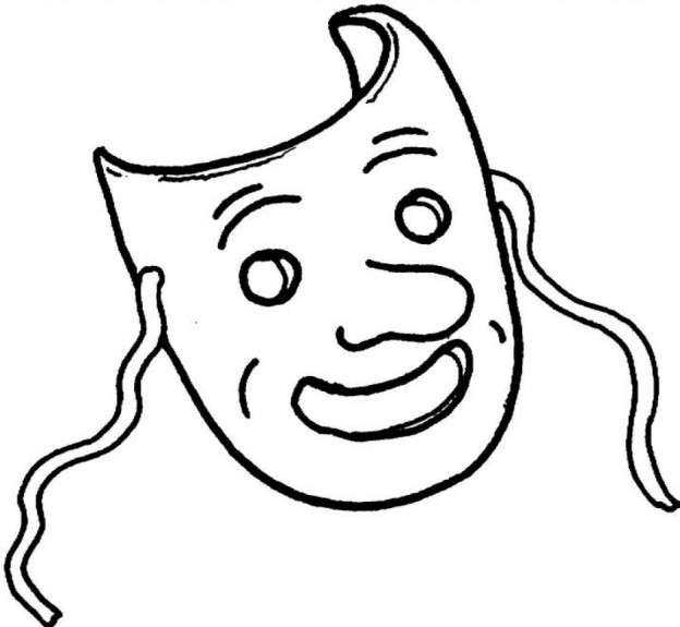 Printable Mask Coloring Pages