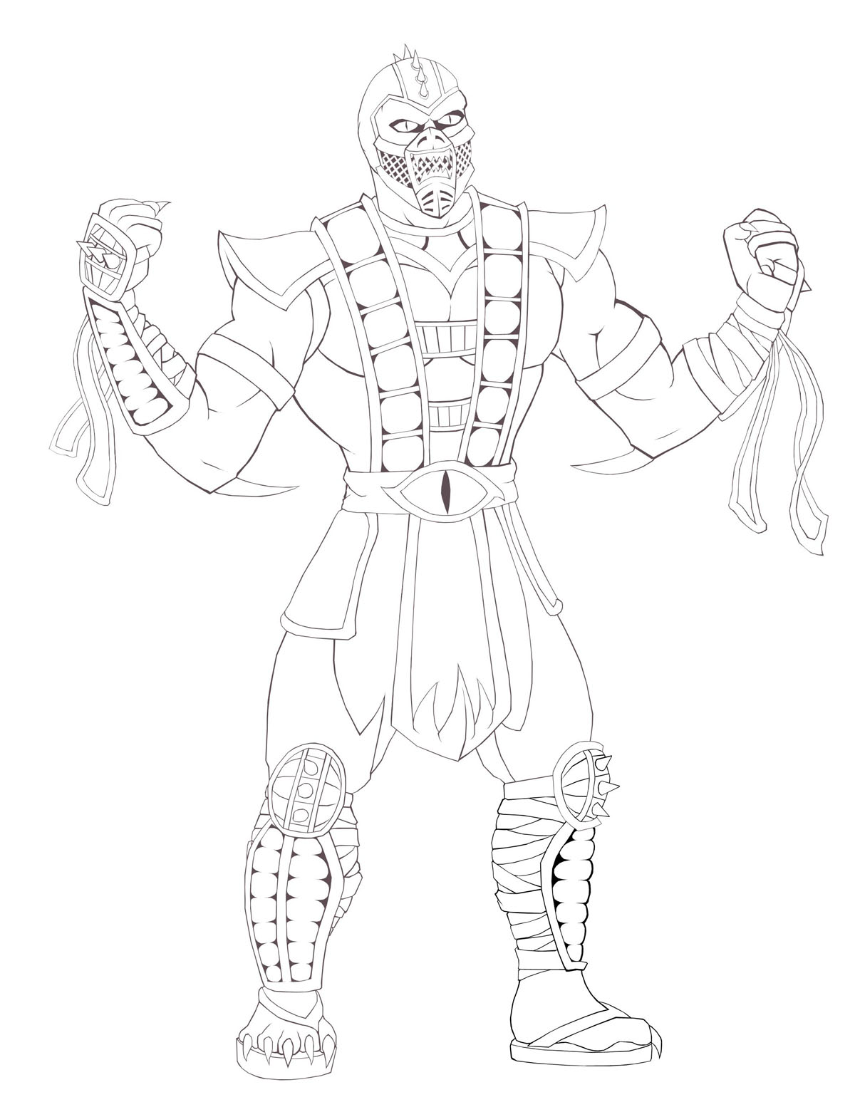 58  Mortal Kombat Coloring Pages Online  HD