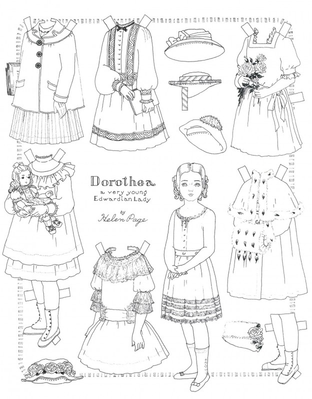 Printable Paper Doll Coloring Pages