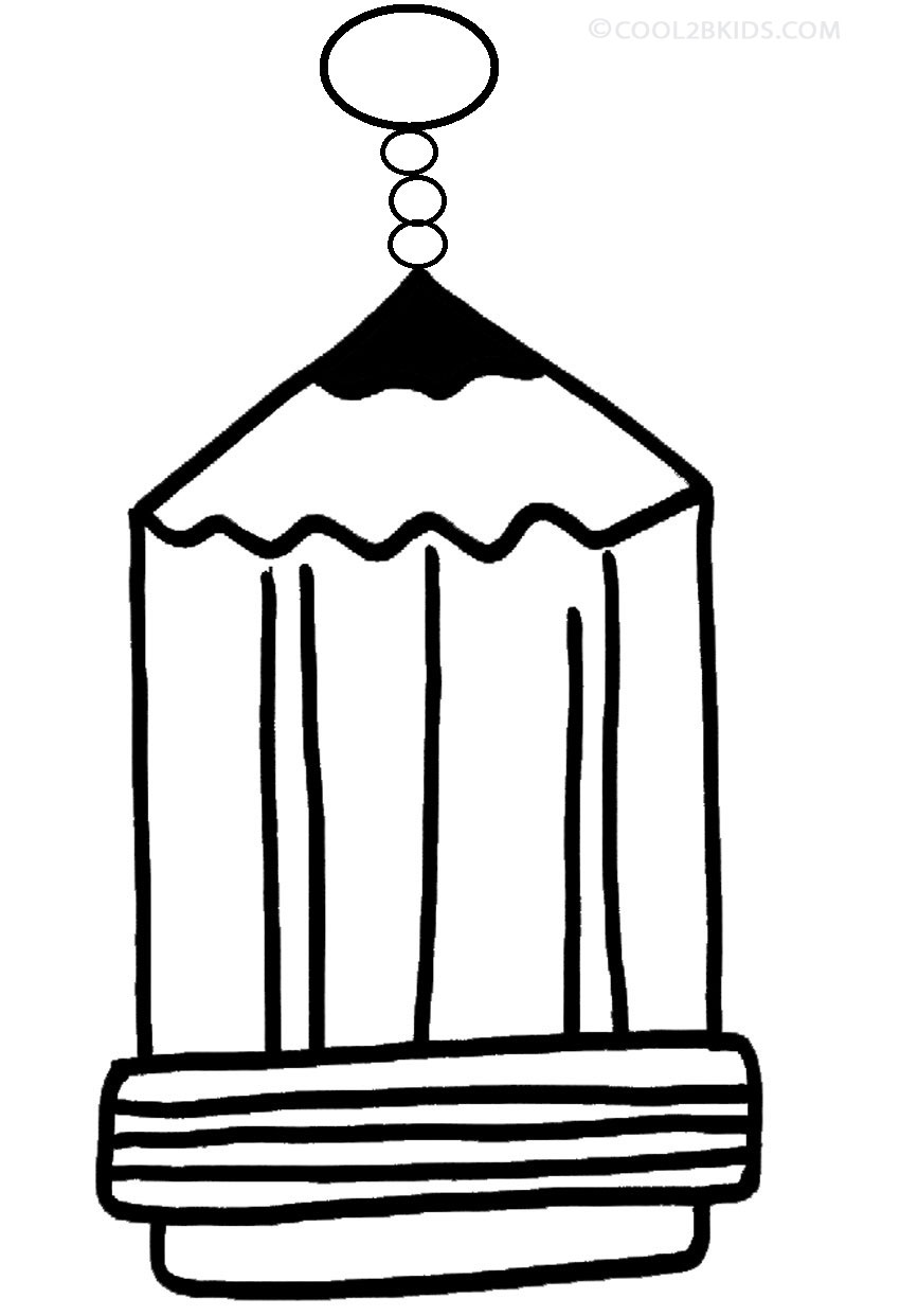 Pencil Coloring Pages to Print