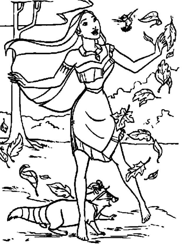 Printable Pocahontas Coloring Pages