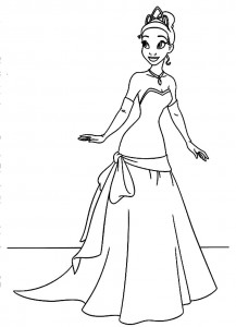 Princess Tiana Coloring Sheets | ColoringMe.com