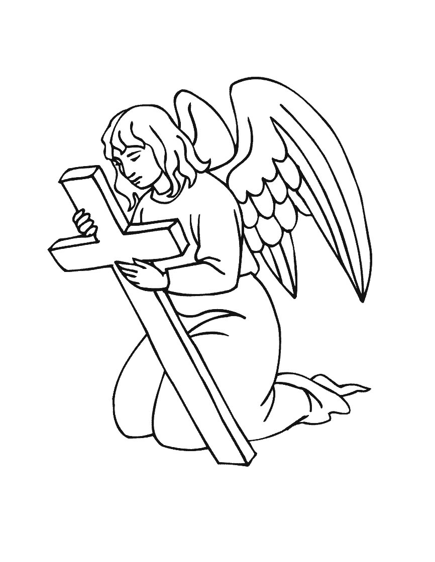 Angel Coloring Pages Printable 5
