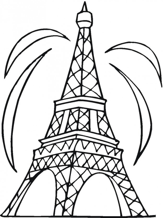 Printable Eiffel Tower Coloring Pages | ColoringMe.com