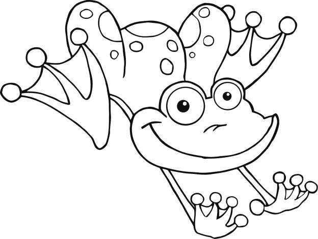 Printable Frog Coloring Pages