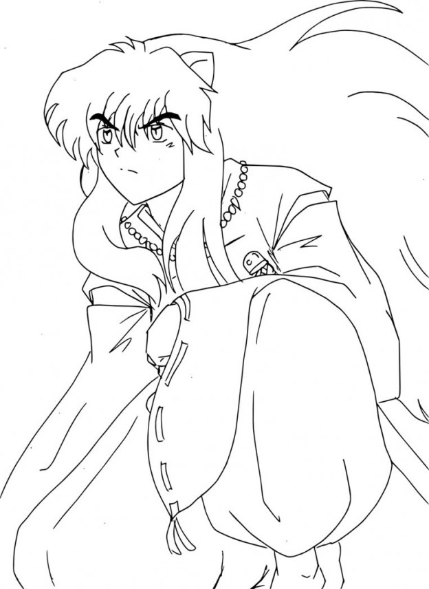 Printable Inuyasha Coloring Pages for Kids – ColoringMe.com