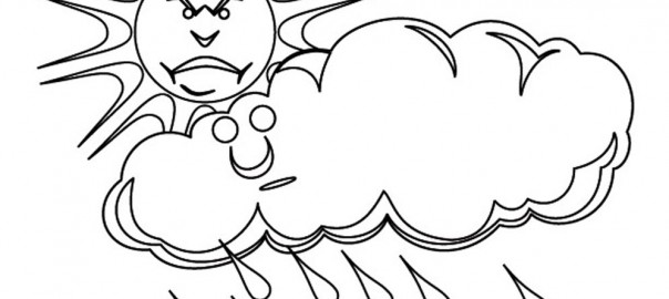 Printable Cloud Coloring Pages