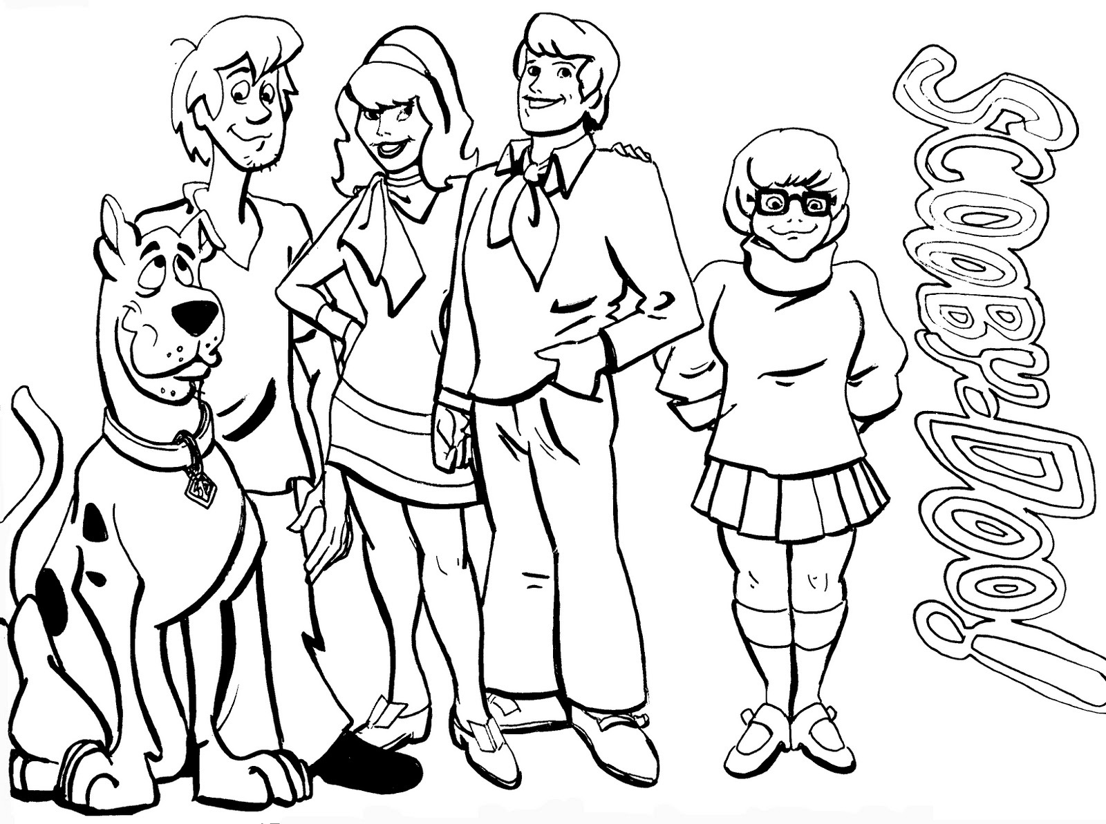 Collection of Scooby Doo Coloring Sheets.