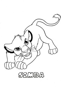Simba Printable Coloring Pages