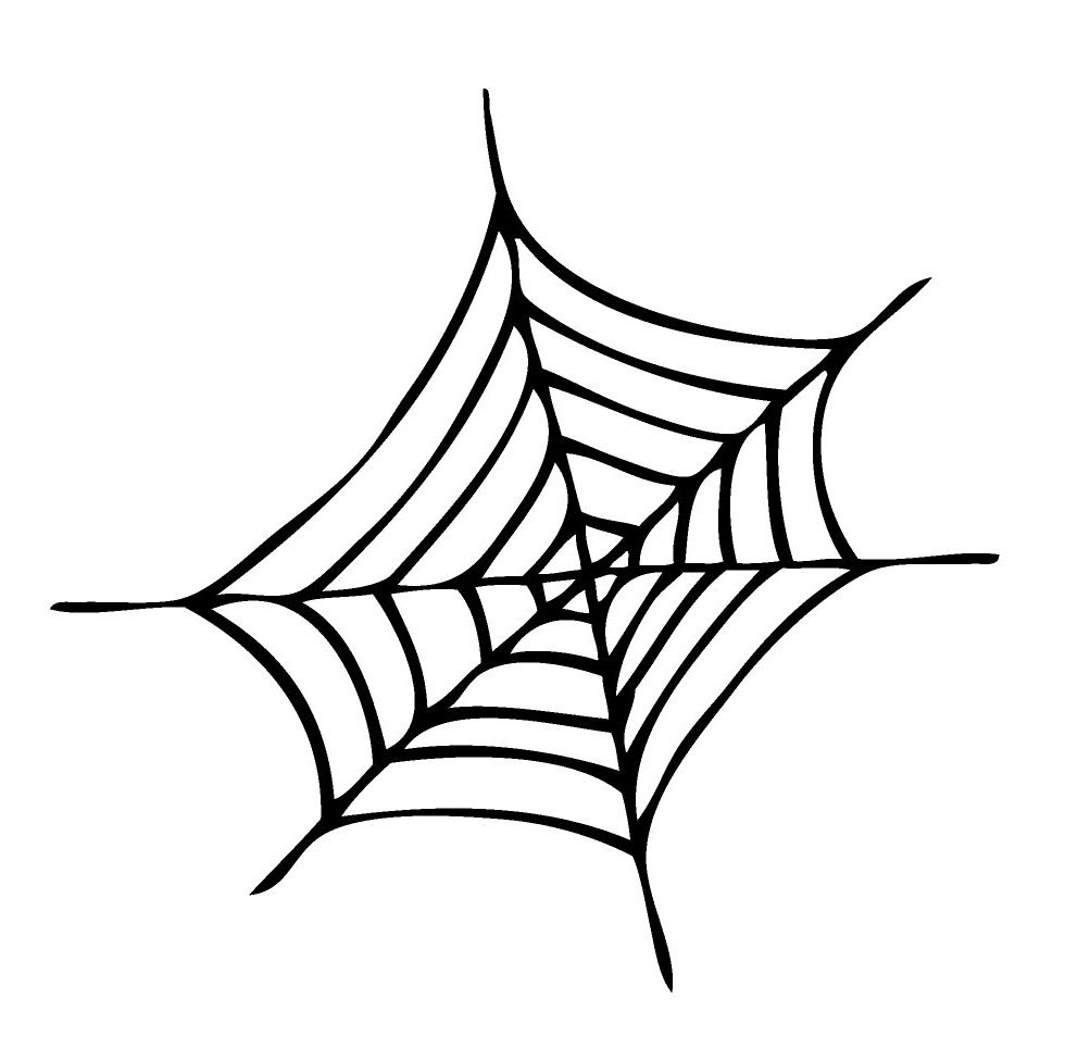 Spider Web Coloring Sheets.