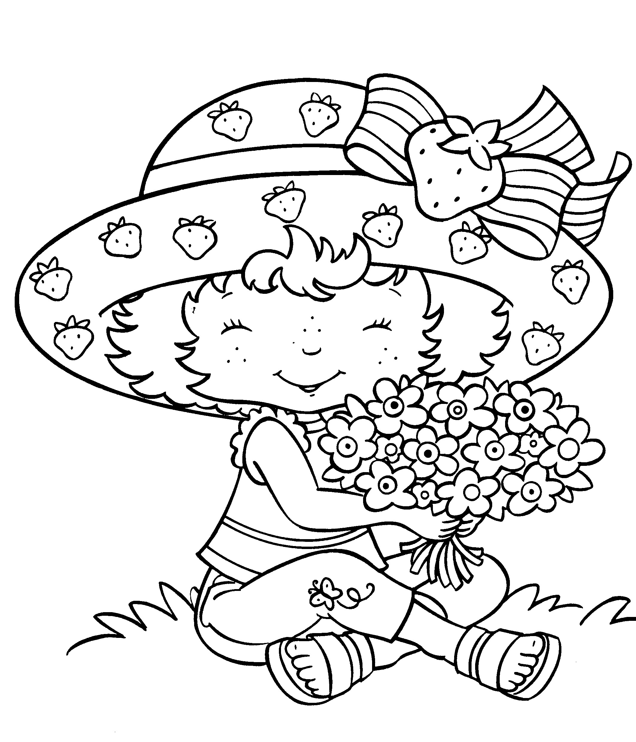 Strawberry Shortcake Coloring Page | ColoringMe.com