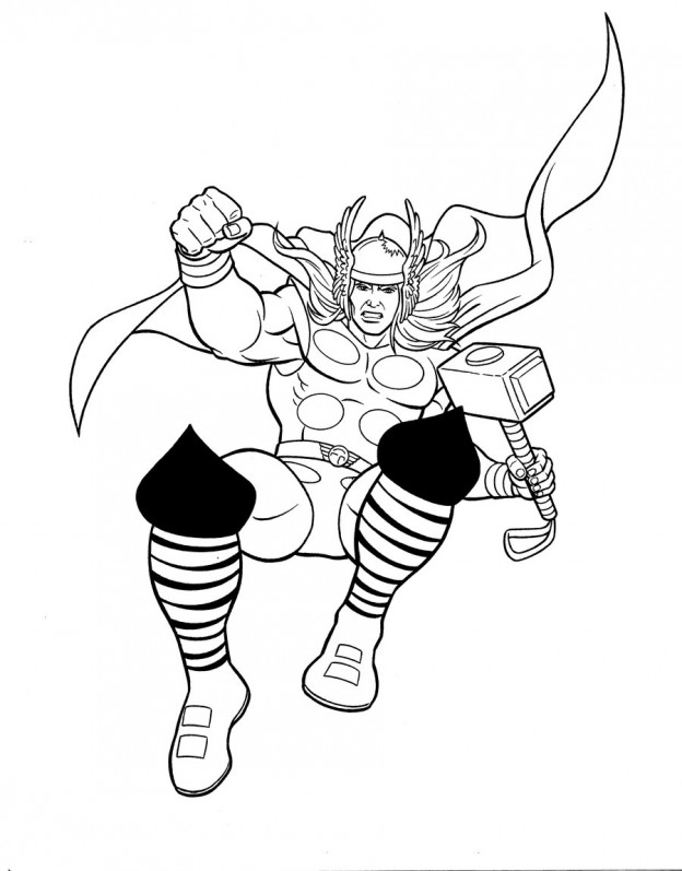 Printable Thor Coloring Pages