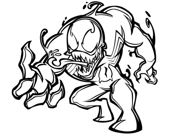 Printable Venom Coloring Pages