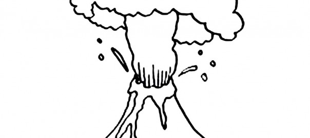 Printable Volcano Coloring Pages