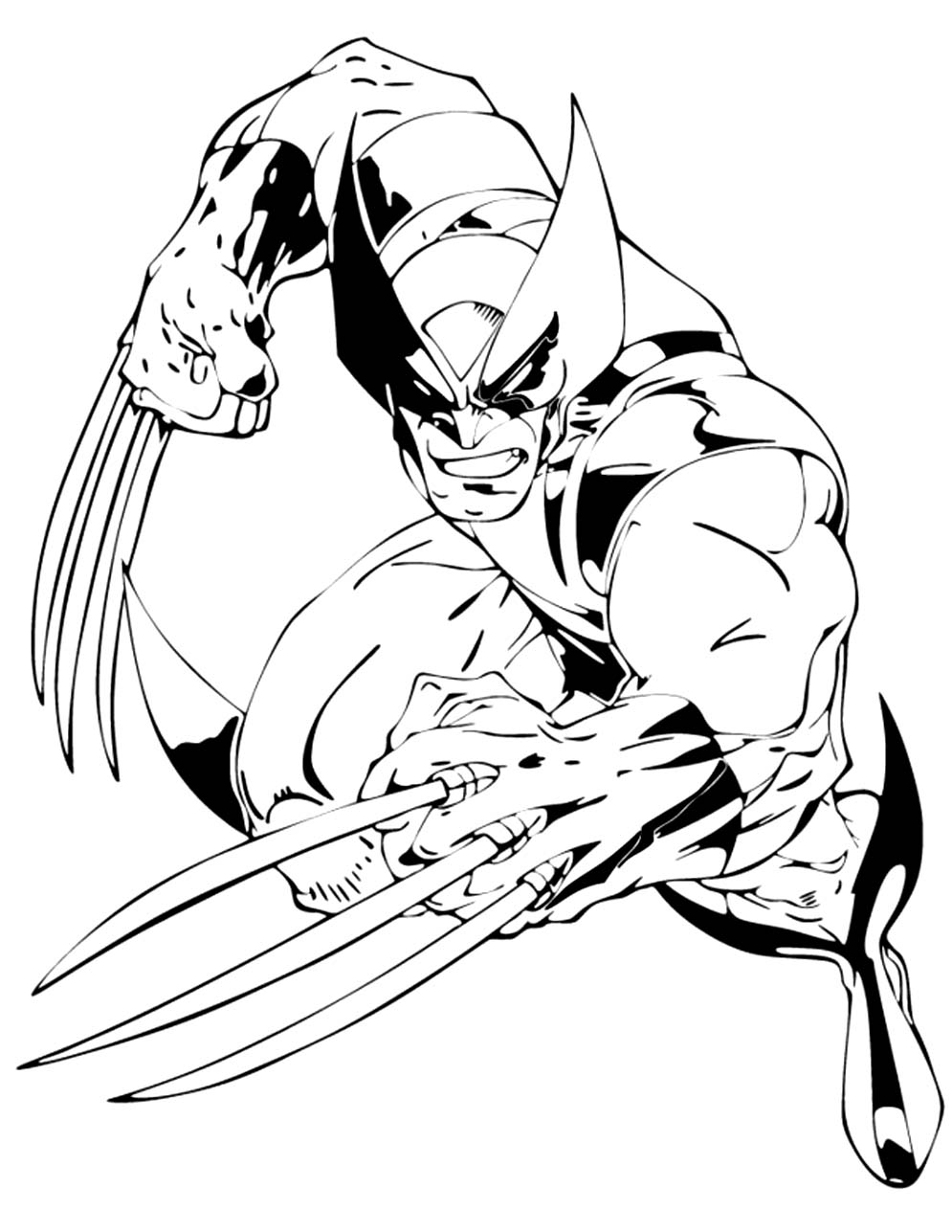 Printable Wolverine Coloring Pages   ColoringMe.com
