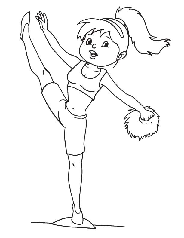 Download Coloring Pages Of Cheerleader Pom Poms - Food Ideas