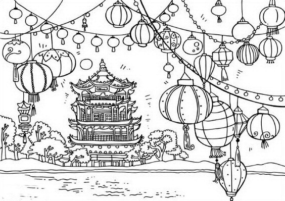 Printable Chinese New Year Coloring Pages