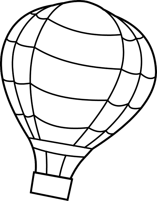 Printable Hot Air Balloon Coloring Pages