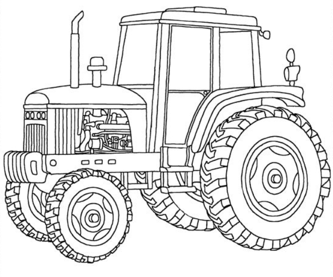 john deer coloring pages