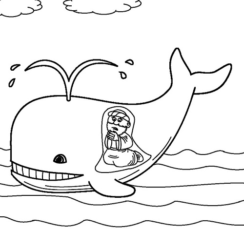 Printable Jonah and the Whale Coloring Pages