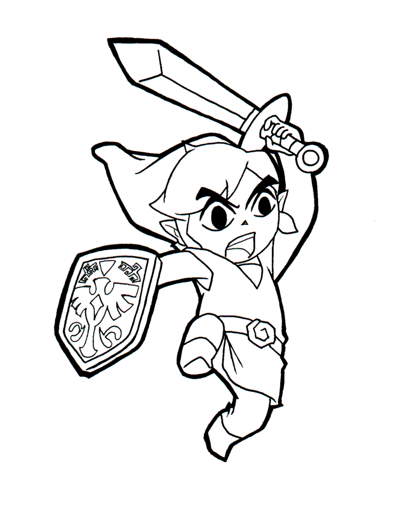 Printable Zelda Coloring Pages | ColoringMe.com