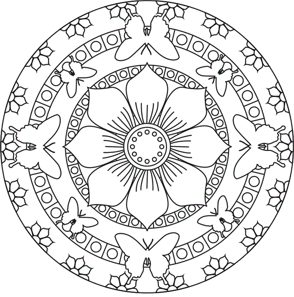 Printable Mandalas Coloring Pages