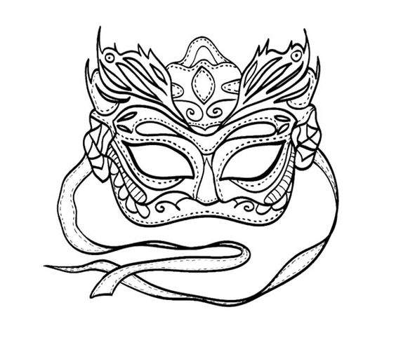 Printable Mardi Gras Coloring Pages