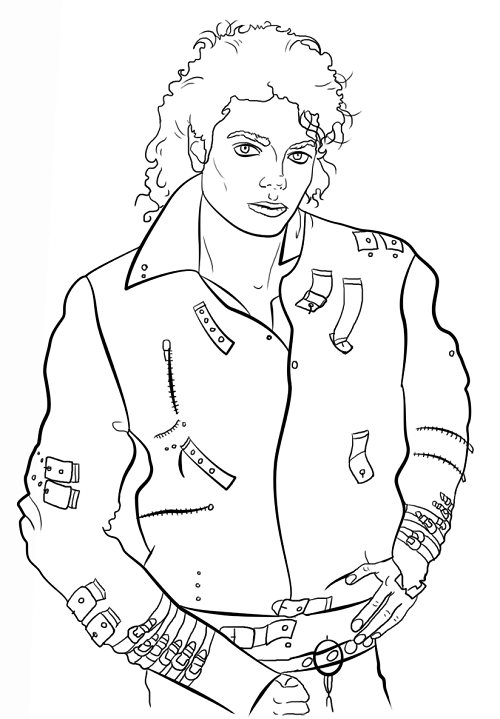 Printable Michael Jackson Coloring Pages