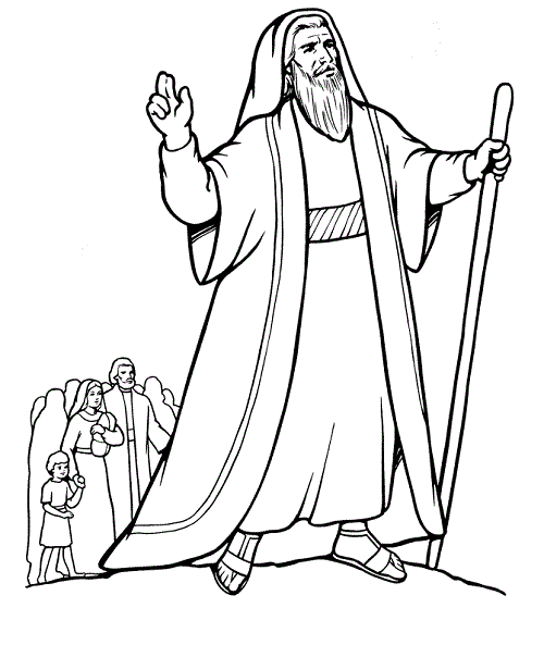Printable Moses Coloring Pages