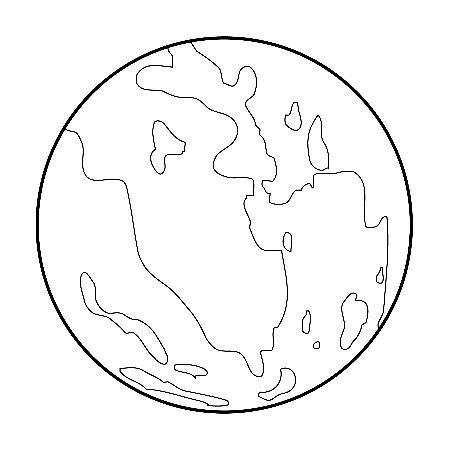 planet pluto coloring pages