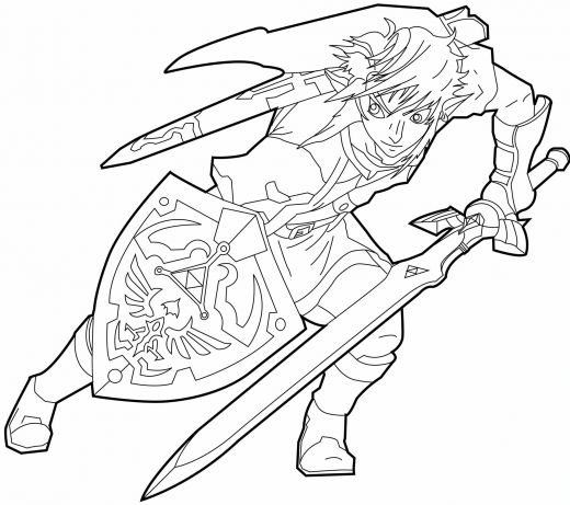 Printable Zelda Coloring Pages