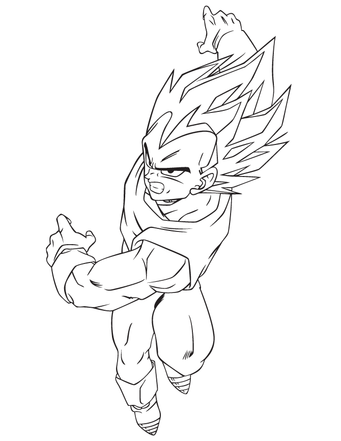 Vegeta Coloring Sheets.