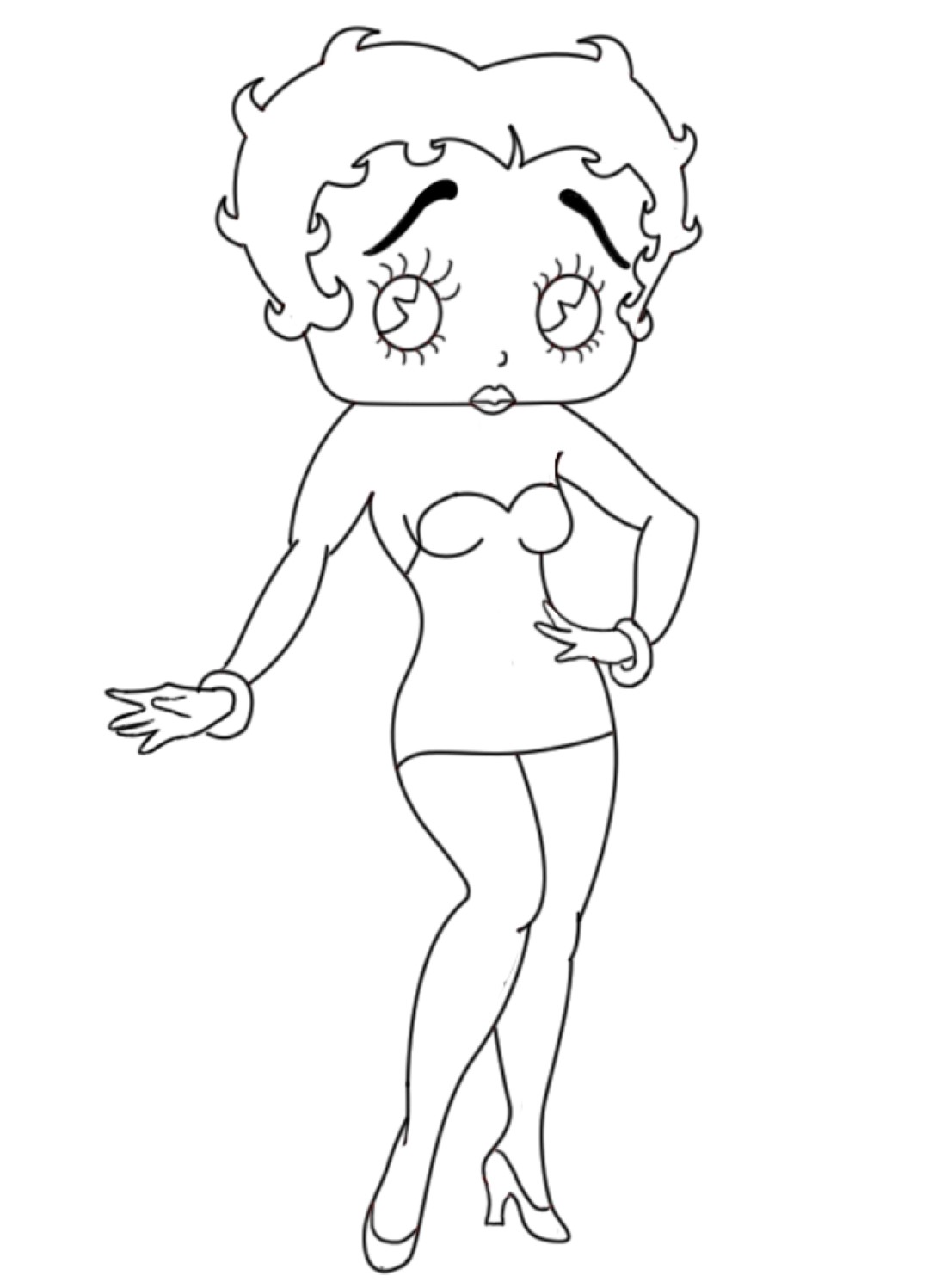 Betty Boop Coloring Sheets.