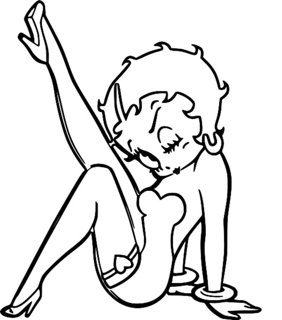Printable Betty Boop Coloring Pages