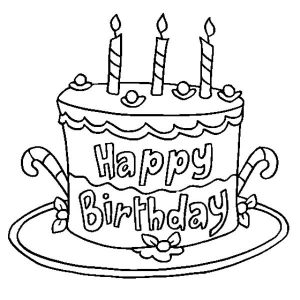 Birthday Cakes Coloring Pages – ColoringMe.com