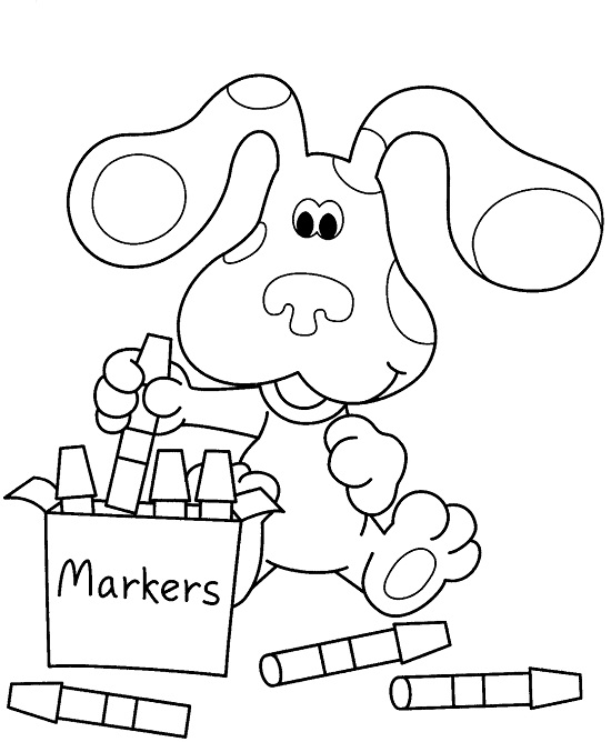 blues clues coloring pages notebook