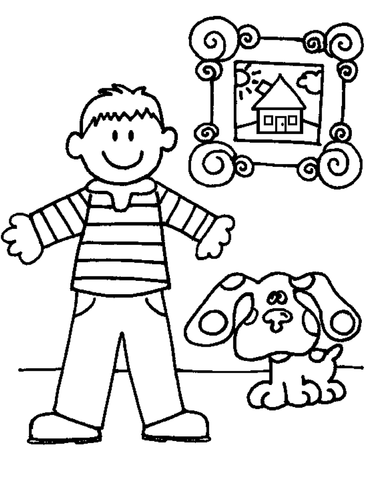 Printable Blues Clues Coloring Pages