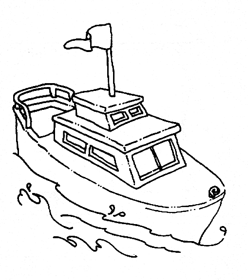 Printable Boat Coloring Pages