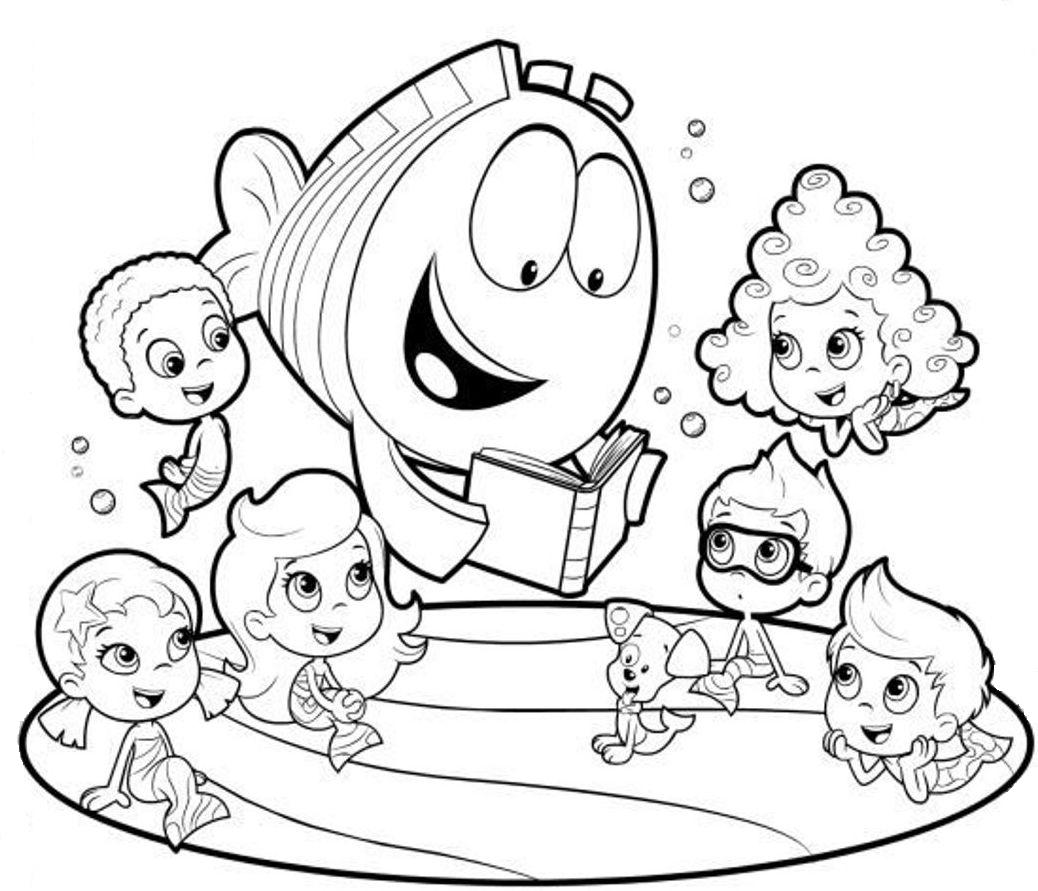 Printable Bubble Guppies Coloring Pages