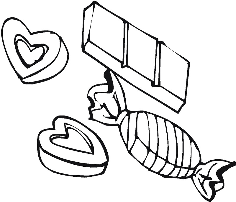 chocolate bar coloring pages