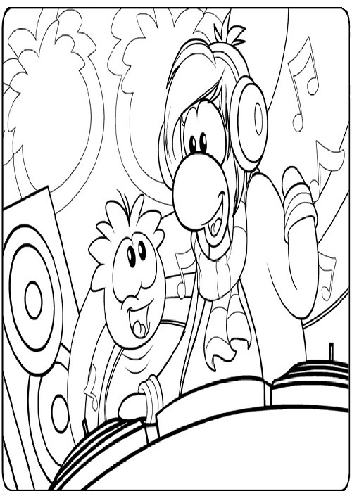 club penguin coloring pages and printables