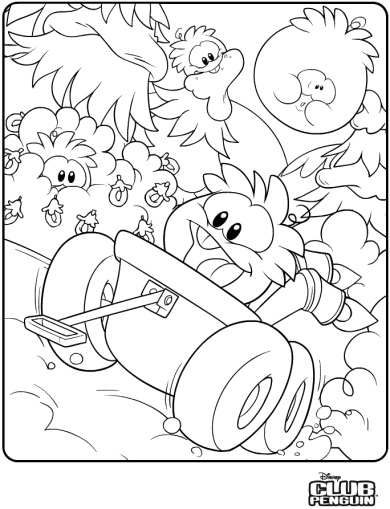 club penguin coloring pages and printables