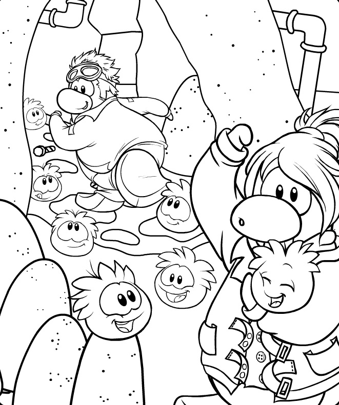 club penguin ninja coloring pages