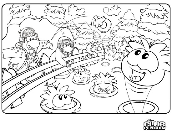 Printable Club Penguin Coloring Pages