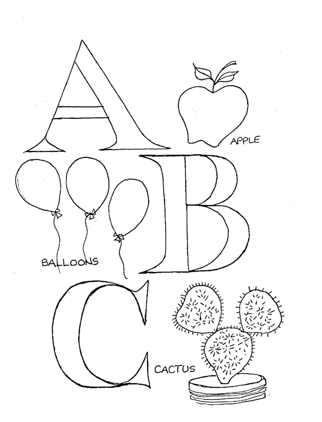 Printable ABC Coloring Pages