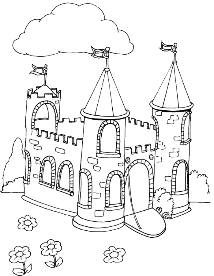 Printable Castle Coloring Pages