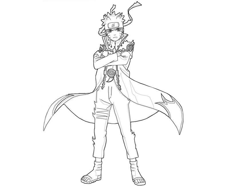 Naruto para colorir