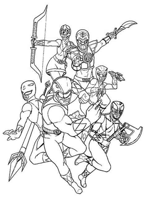 printable power ranger coloring pages  coloringme