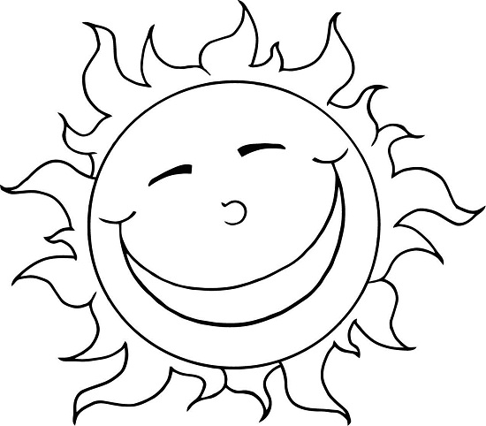 Printable Sun Coloring Pages